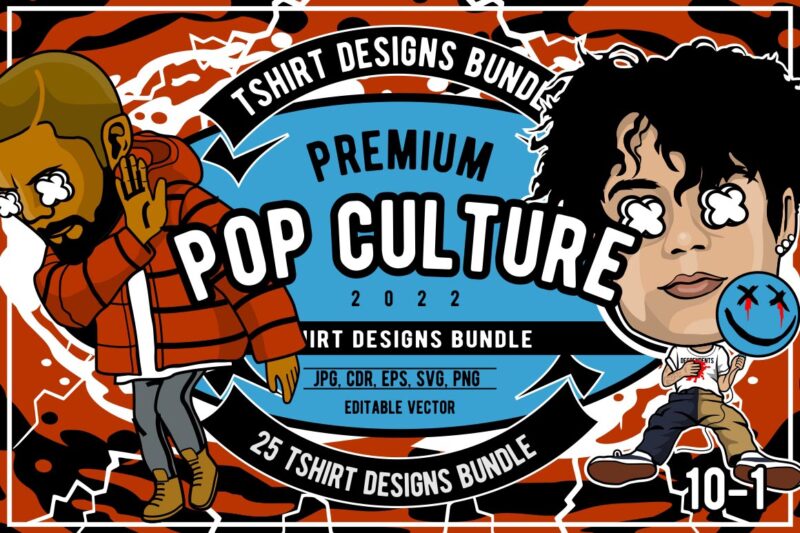 25 Pop Culture Tshirt Designs Bundle #10_1