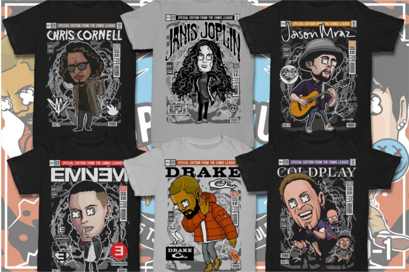 100 Pop Culture Tshirt Designs Bundle #10