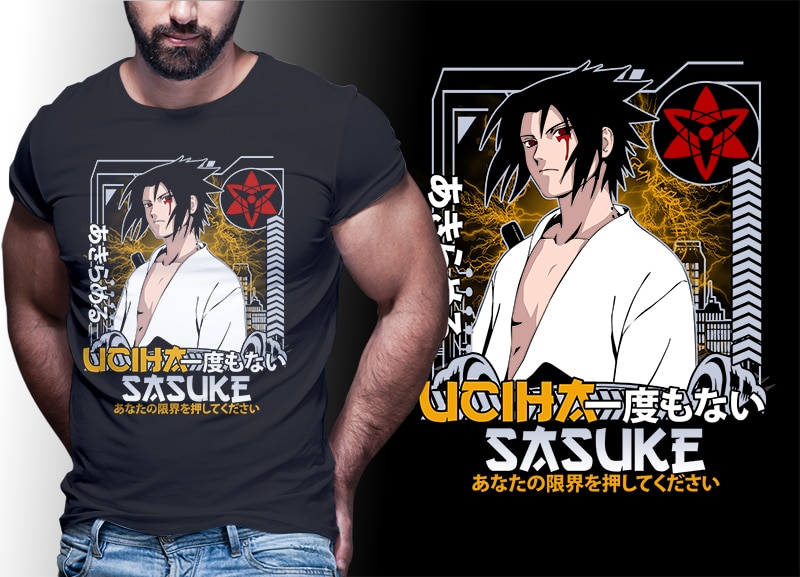 50 ANIME MIX tshirt designs bundle editable