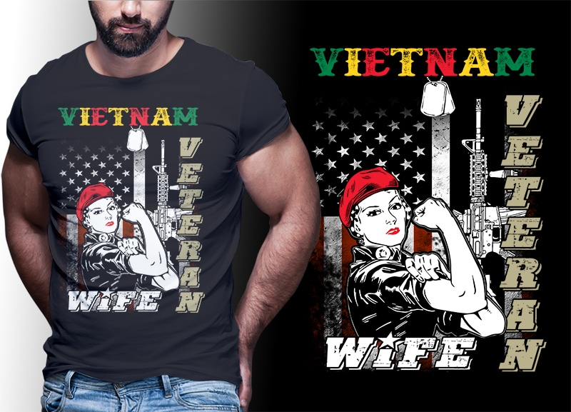 39 VIETNAM VETERAN t shirt designs bundles