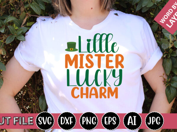 Little mister lucky charm svg vector for t-shirt