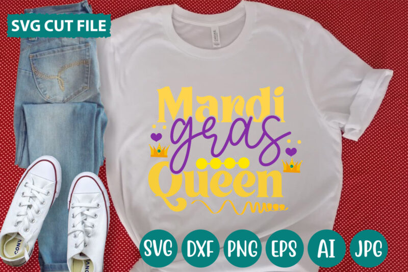 Mardi Gras Queen svg vector for t-shirt