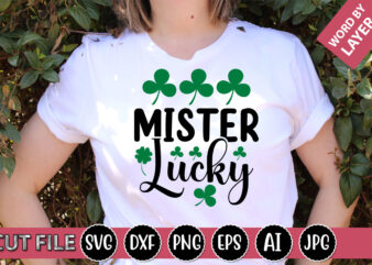 Mister Lucky SVG Vector for t-shirt
