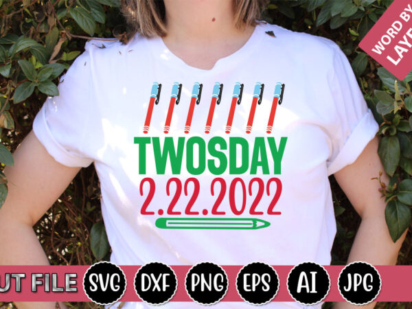 Twosday 2.22.2022 svg vector for t-shirt