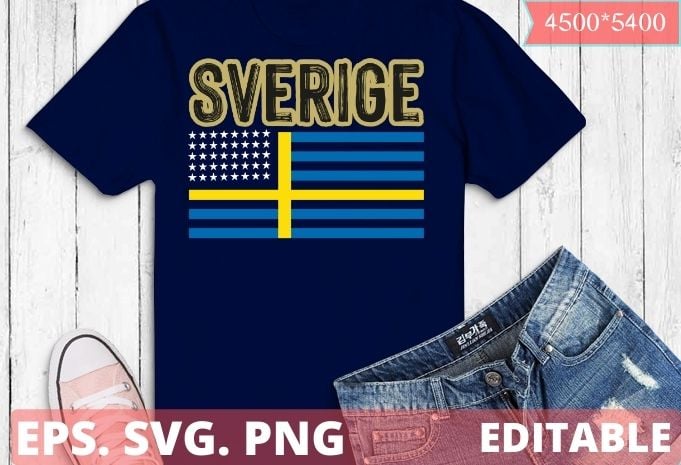 USA and Sweden funny Flag American Swedish Sverige Sweden T-Shirt design svg, USA and Sweden, funny, Flag American, Swedish, Sverige, Sweden, dual-citizenship,