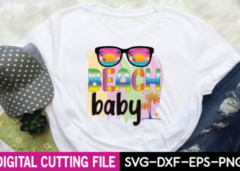 beach baby sublimation t shirt template