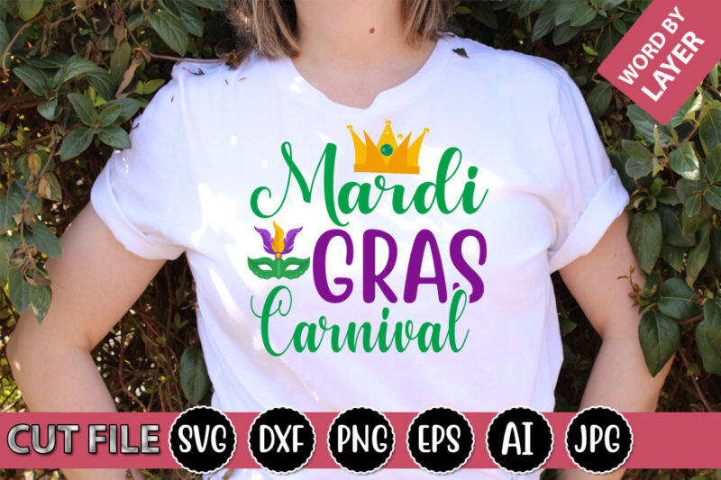 Mardi Gras Carnival SVG Vector for t-shirt