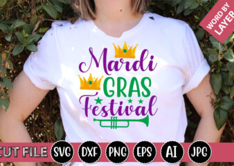 Mardi Gras Festival SVG Vector for t-shirt