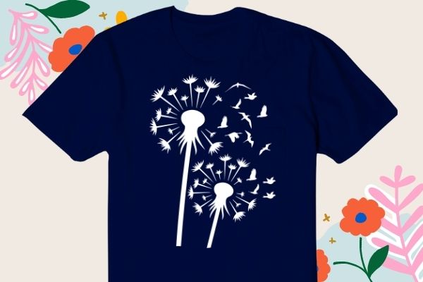 Funny Dandelion Birds dandelion flower flying bird funny awesome T-shirt design svg, Funny Dandelion Birds, dandelion flower, flying bird, funny, awesome, T-shirt design eps,