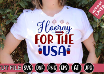 Hooray For The Usa SVG Vector for t-shirt