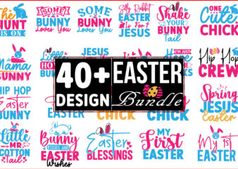 Easter 50 SVG T shirt Design bundle