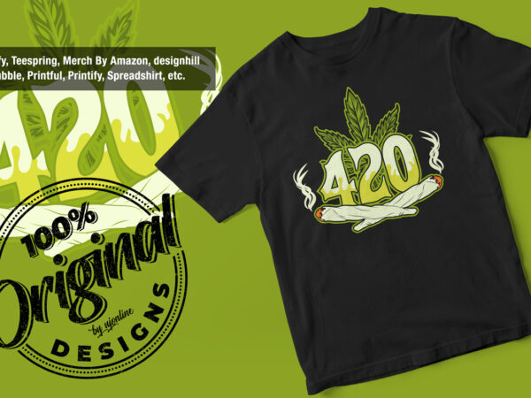 420 wake and bake, 420, bob marley, weed, marijuana, vector t-shirt design, 420 weed vector