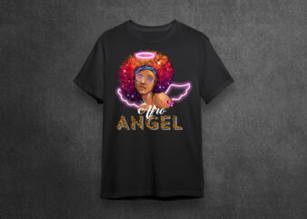 Black Girl Angel Silhouette SVG Diy Crafts Svg Files For Cricut, Silhouette Sublimation Files t shirt template