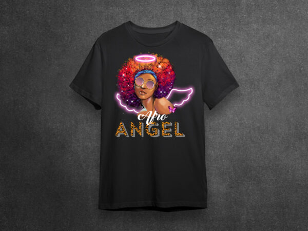 Black girl angel silhouette svg diy crafts svg files for cricut, silhouette sublimation files t shirt template