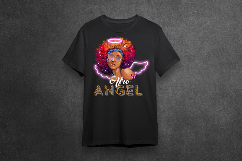 Black Girl Angel Silhouette SVG Diy Crafts Svg Files For Cricut, Silhouette Sublimation Files