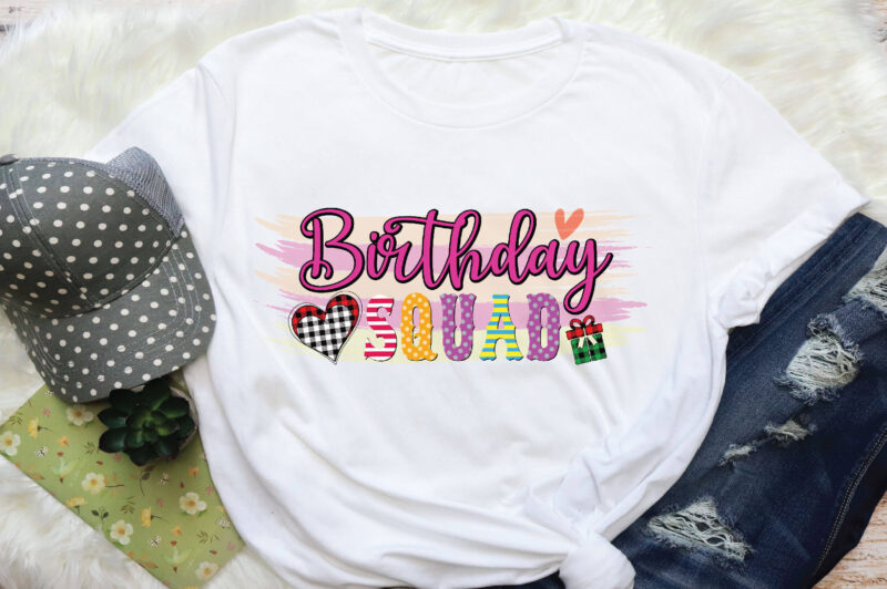 birthday squad sublimation