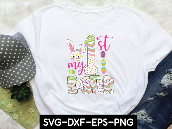 My 1st easter sublimation t shirt designs for sale