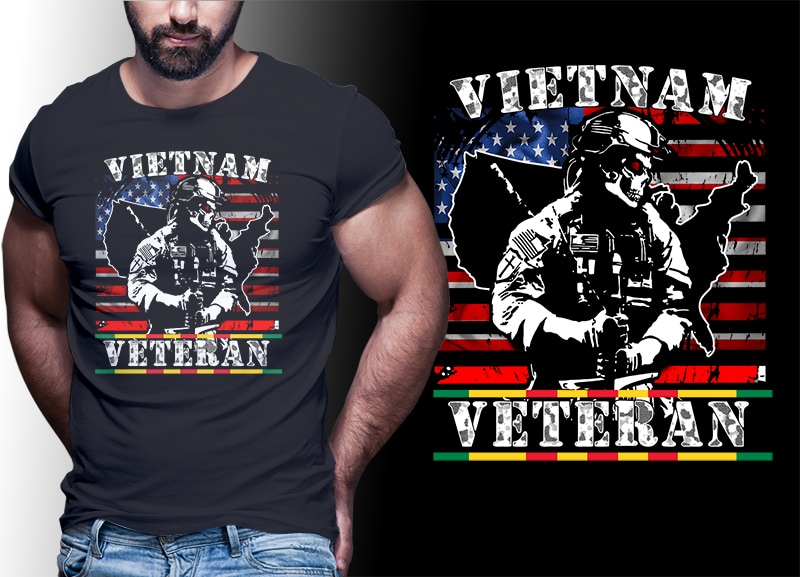 39 VIETNAM VETERAN t shirt designs bundles