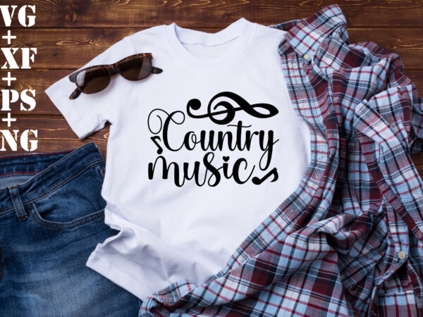 Country music t shirt vector file