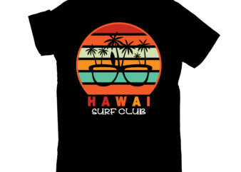 hawai surf club graphic t shirt