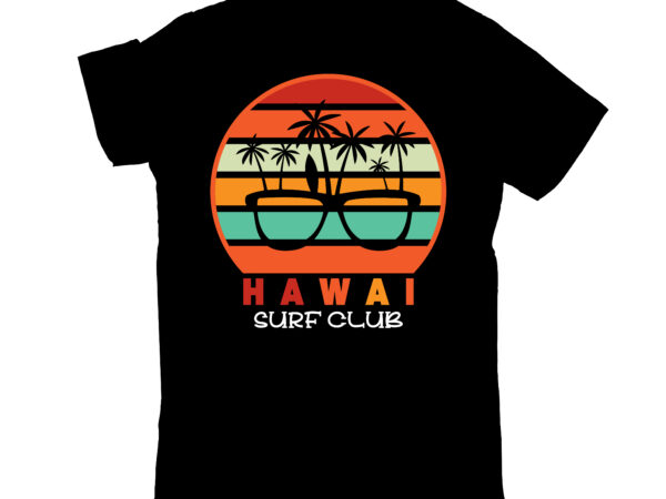 Hawai surf club graphic t shirt