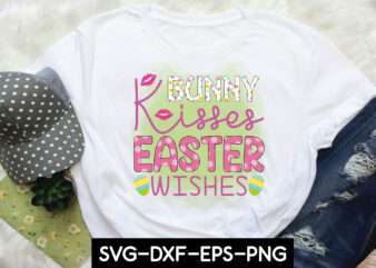 bunny kisses easter wishes t shirt template