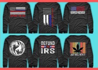 9 best selling Defund The IRS svg editable Bundle, Tax Return Tee, Anti Tax, IRS Funny Humour T-Shirt design svg, T-shirt bundles,