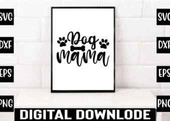 dog mama t shirt vector illustration