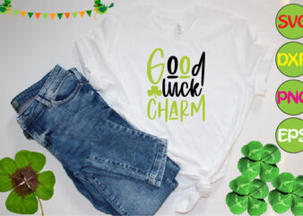 good luck charm t shirt design template