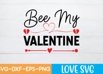 Bee my valentine t shirt design