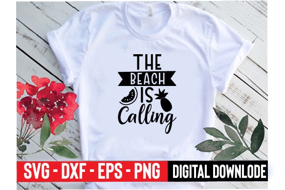 The beach is calling t shirt designs for sale