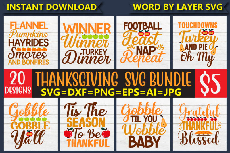 Thanksgiving Svg Bundle vol.2