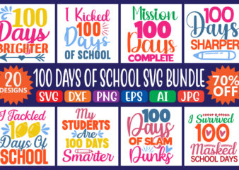 100 Days Of School Svg Bundle