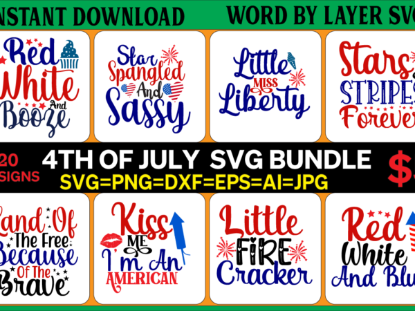 4th of july svg bundle