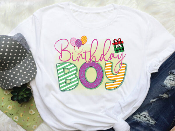 Birthday boy sublimation t shirt template