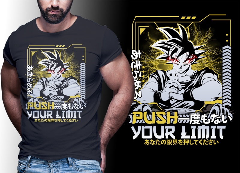 50 ANIME MIX tshirt designs bundle editable