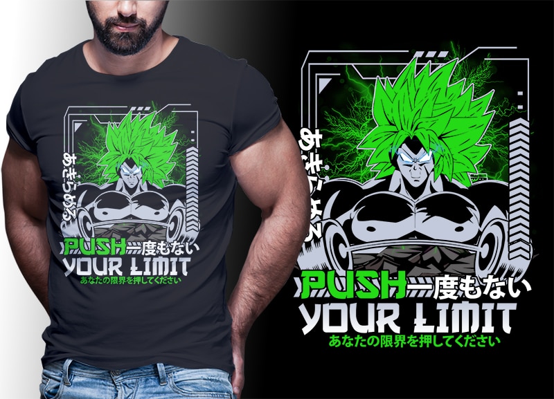 50 ANIME MIX tshirt designs bundle editable