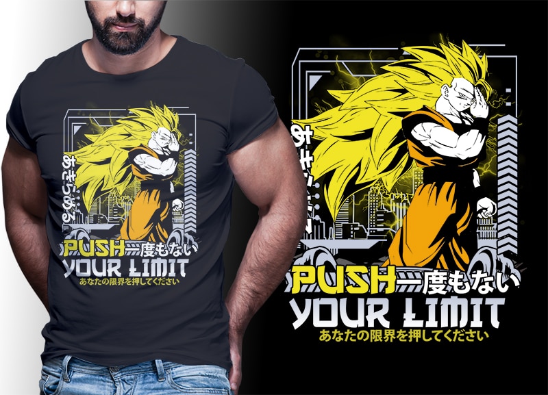 50 ANIME MIX tshirt designs bundle editable