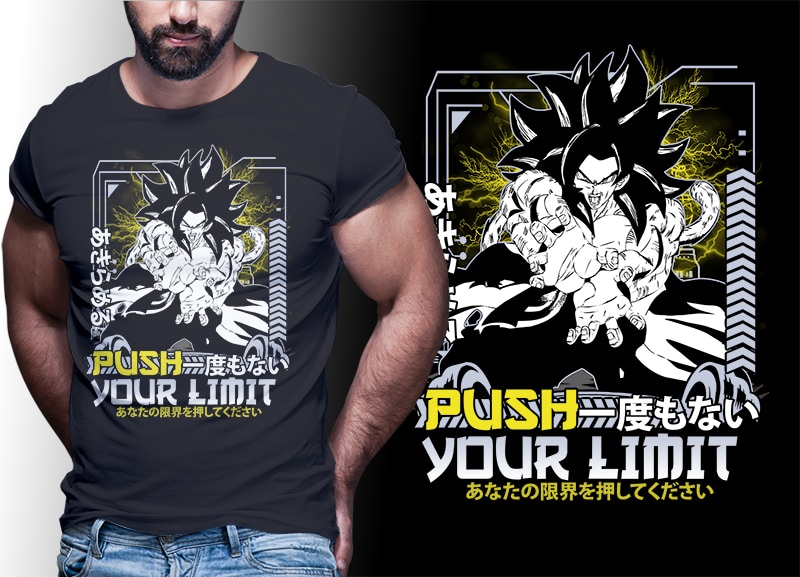 50 ANIME MIX tshirt designs bundle editable