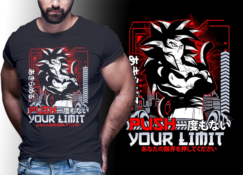 50 ANIME MIX tshirt designs bundle editable