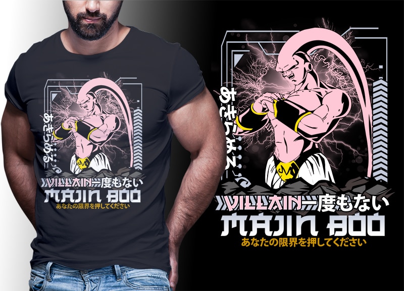 50 ANIME MIX tshirt designs bundle editable