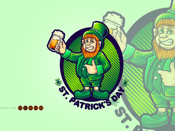 Happy saint patricks day with beer party graphic t shirt