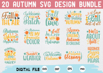 Autumn SVG bundle t shirt vector