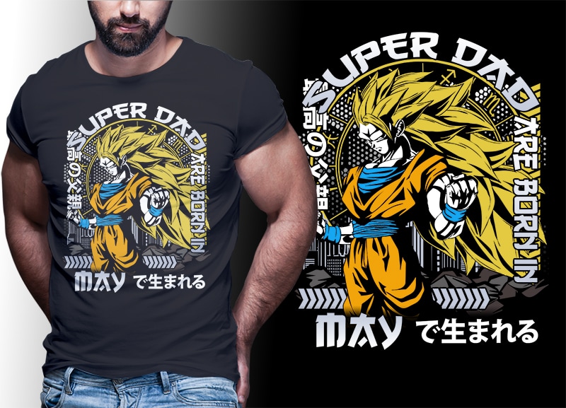 50 ANIME MIX tshirt designs bundle editable