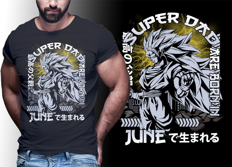 50 ANIME MIX tshirt designs bundle editable