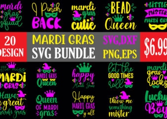 mardi gras svg bundle