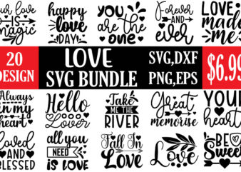 love svg bundle t shirt vector graphic