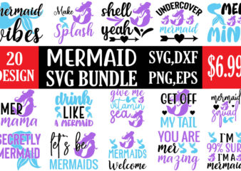 mermaid svg bundle