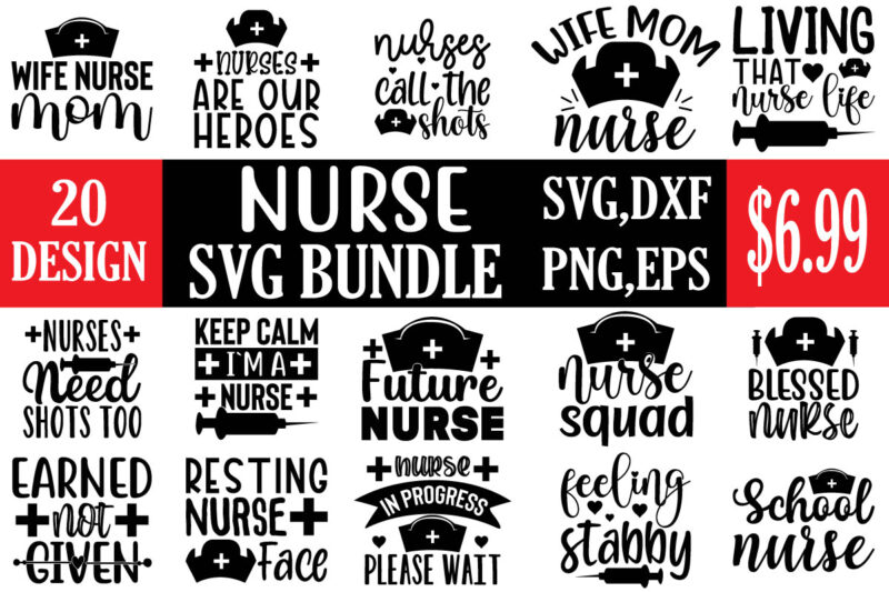 nurse svg bundle