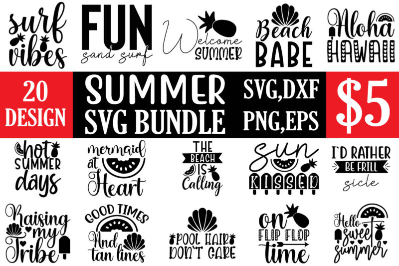 summer svg bundle